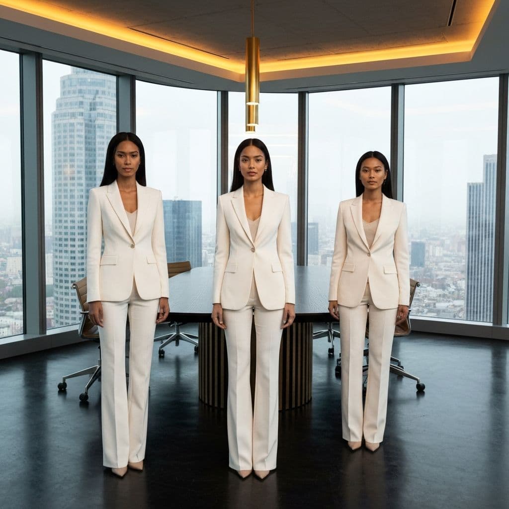 Powerful woman in a contemporary executive office
